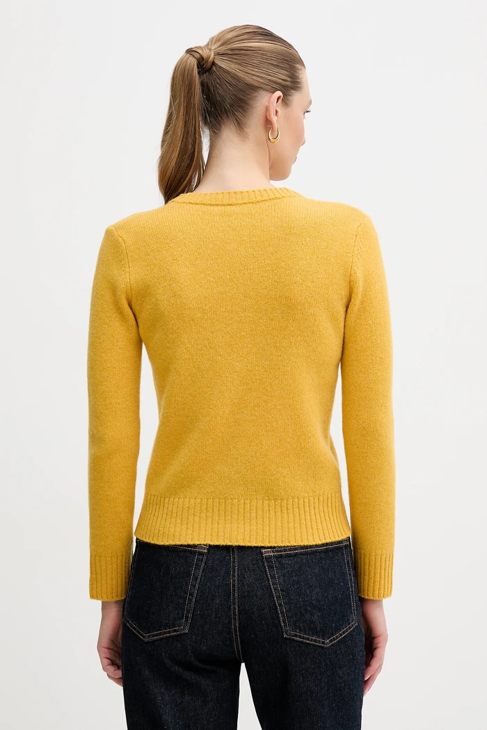 Abbigliamento United Colors of Benetton cardigan in lana 103ME500L giallo