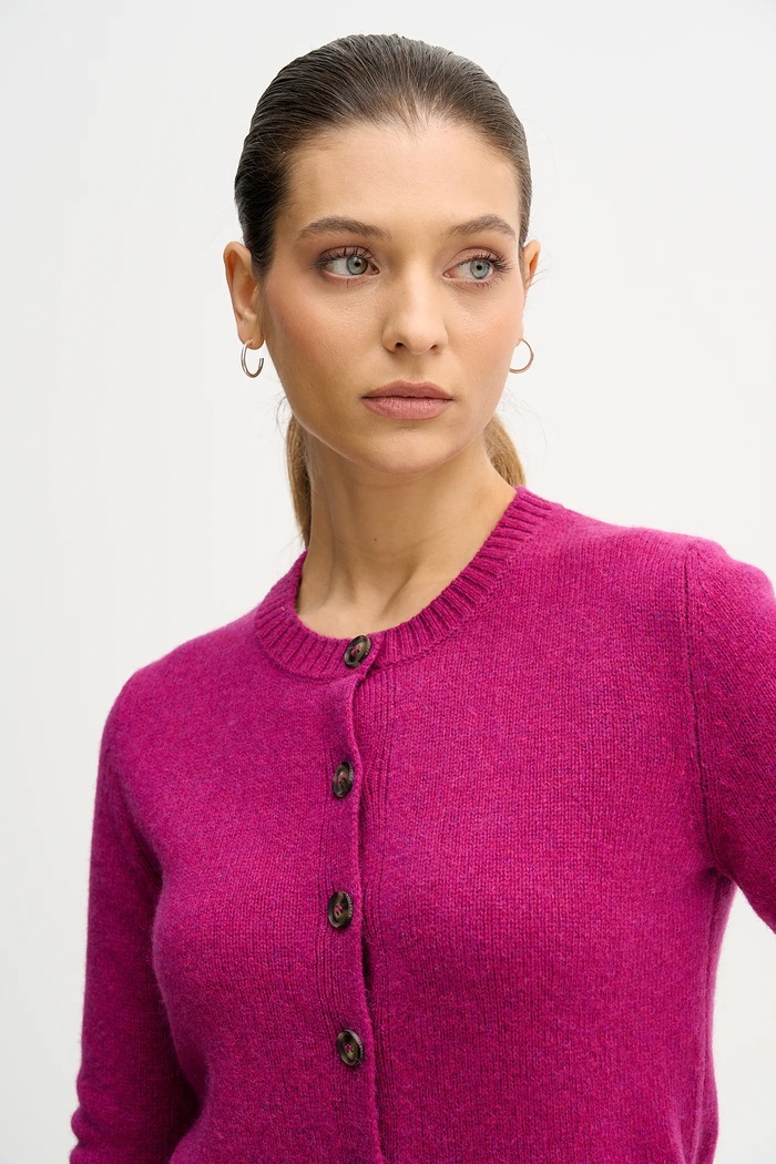 United Colors of Benetton cardigan din lână violet 103ME500L