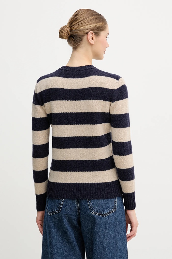 Odzież United Colors of Benetton sweter wełniany 103ME107E beżowy