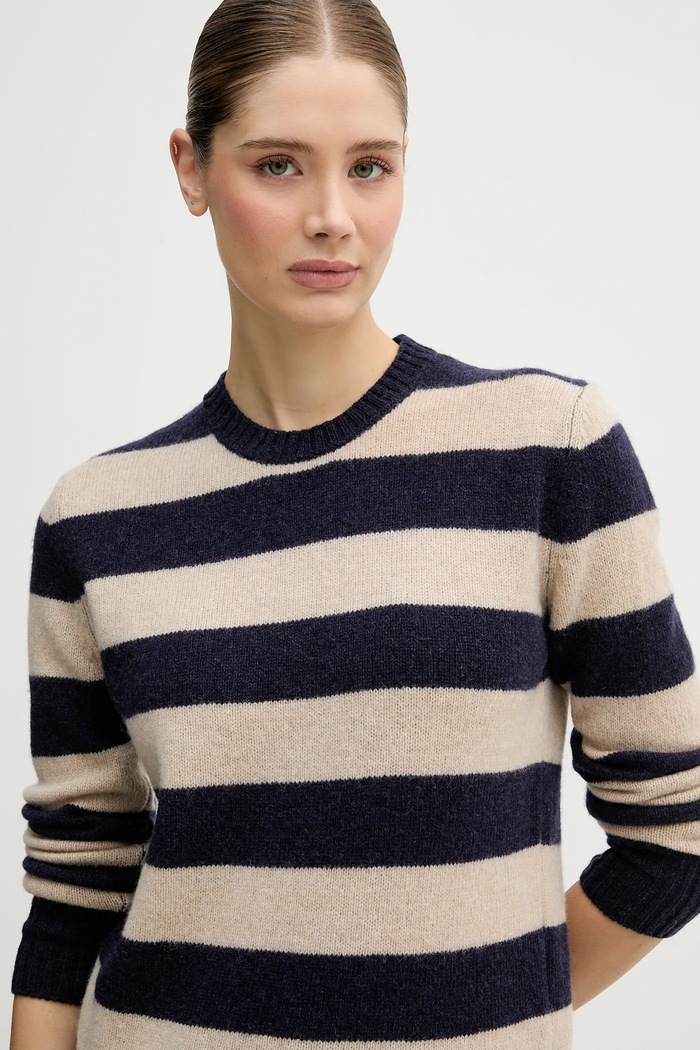 United Colors of Benetton sweter wełniany beżowy 103ME107E