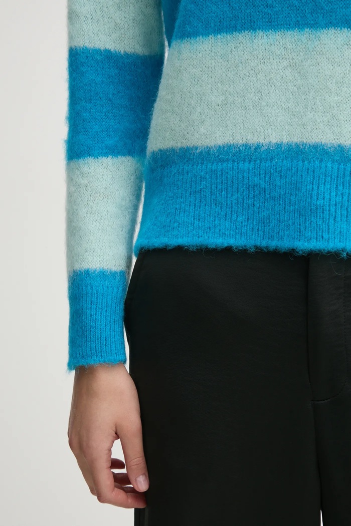 Пуловер с вълна United Colors of Benetton 1026E10BS син