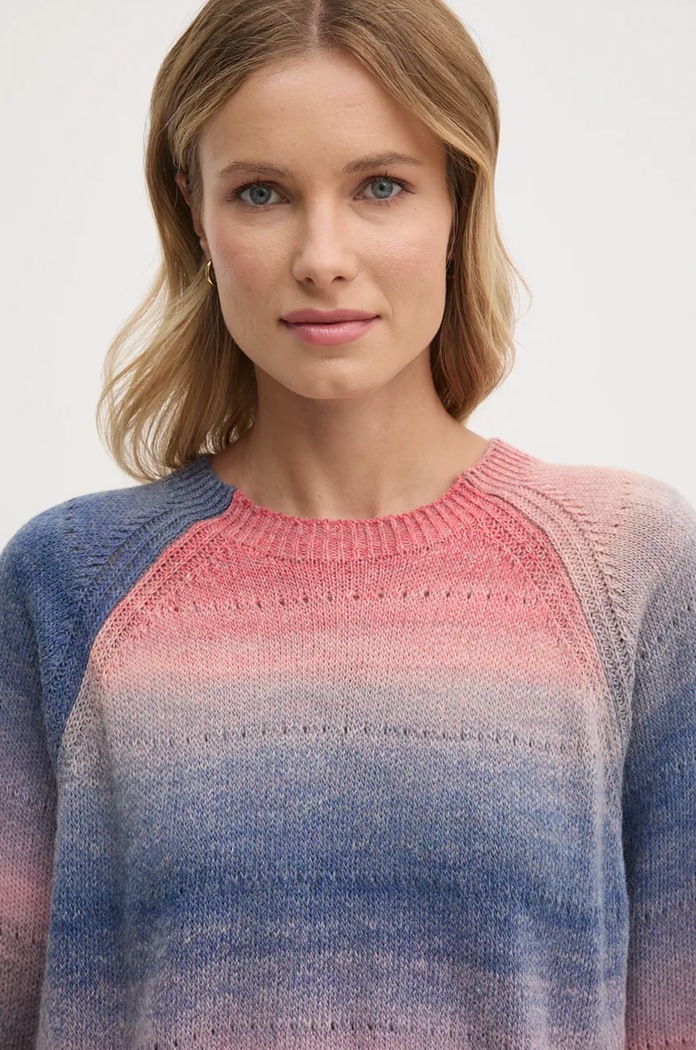 Svetr z vlněné směsi United Colors of Benetton růžová 1050D10C0