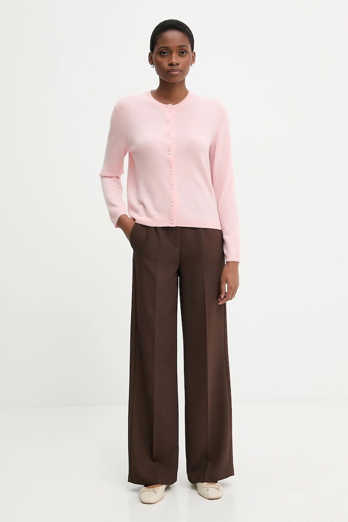 United Colors of Benetton кардиган жіночий вовняний 1002D501U рожевий AW25