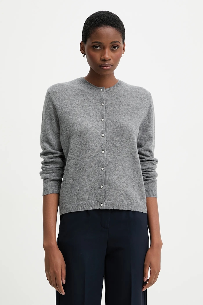 United Colors of Benetton sweter wełniany wełna szary 1002D501U