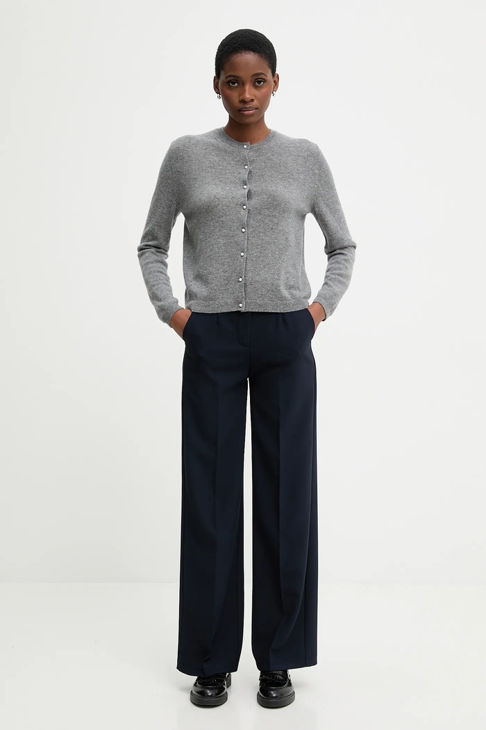 United Colors of Benetton sweter wełniany 1002D501U szary AW25