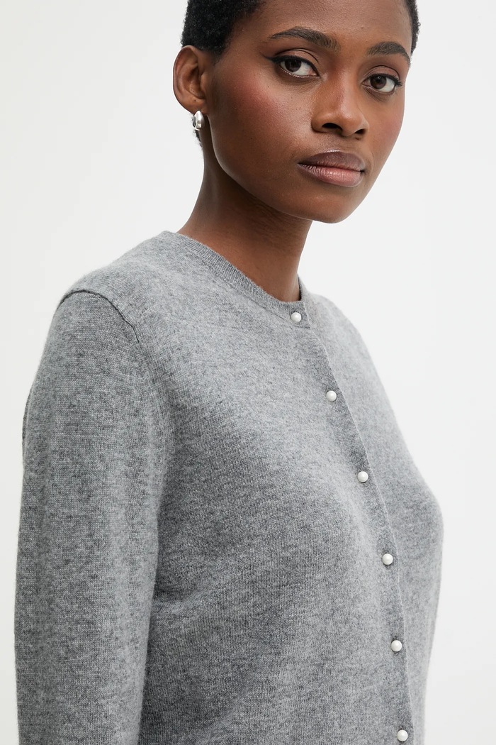 United Colors of Benetton sweter wełniany szary 1002D501U