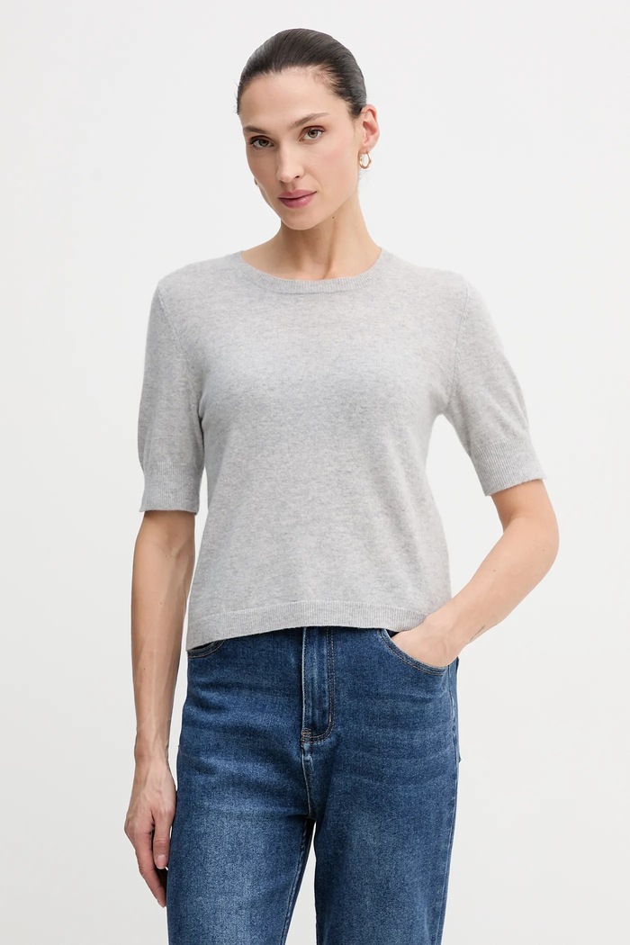 United Colors of Benetton sweter szary 1002D10D2