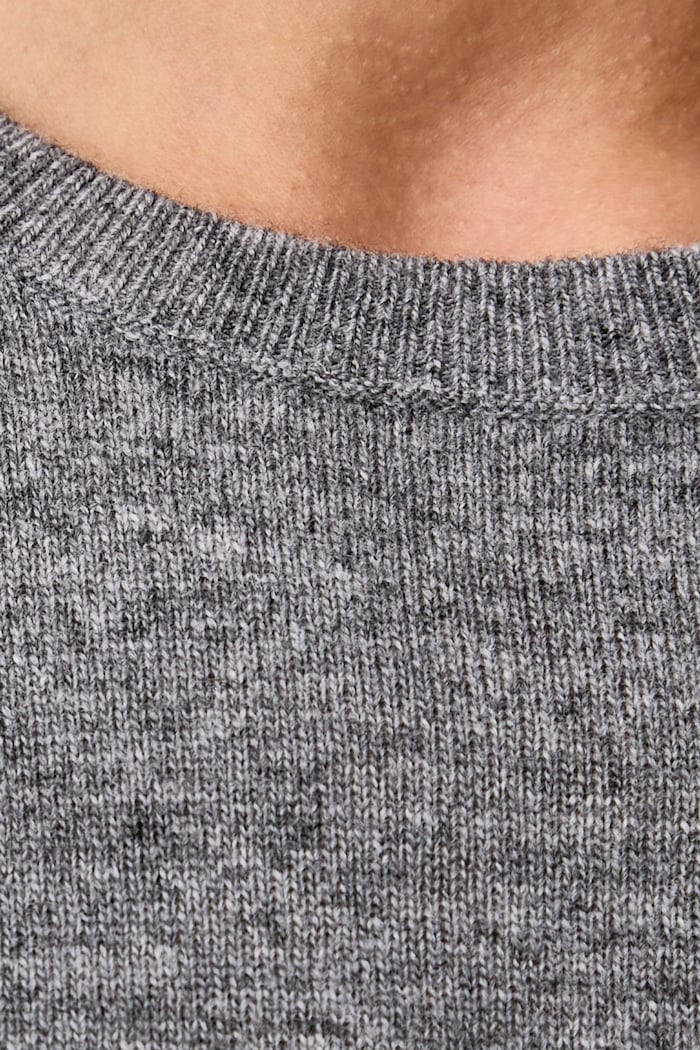 Maglione a maniche corte da donna in lana United Colors of Benetton grigio 1002D10D2