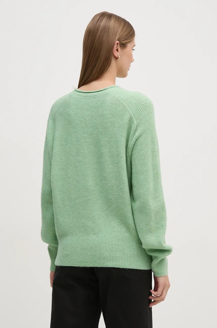 Odzież Pepe Jeans sweter z domieszką wełny IRMA CREW NECK PL702192 zielony