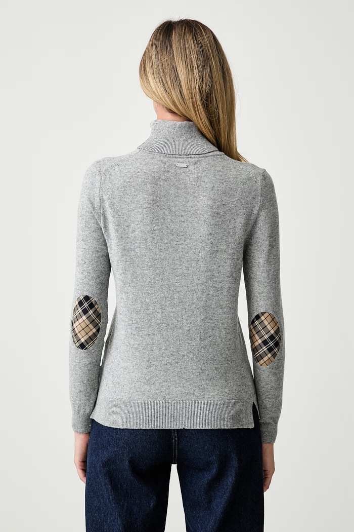 Odzież Barbour golf damski z wełną Pendle Roll LKN1077 szary