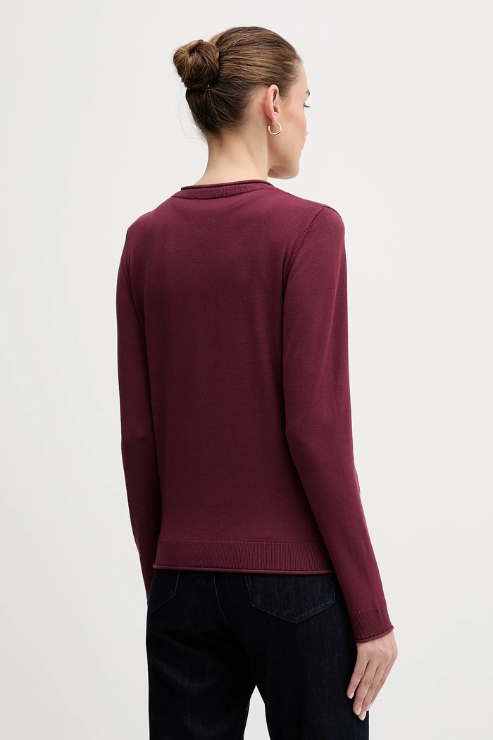 Îmbrăcăminte Sisley cardigan 17Q3M5203 burgundia