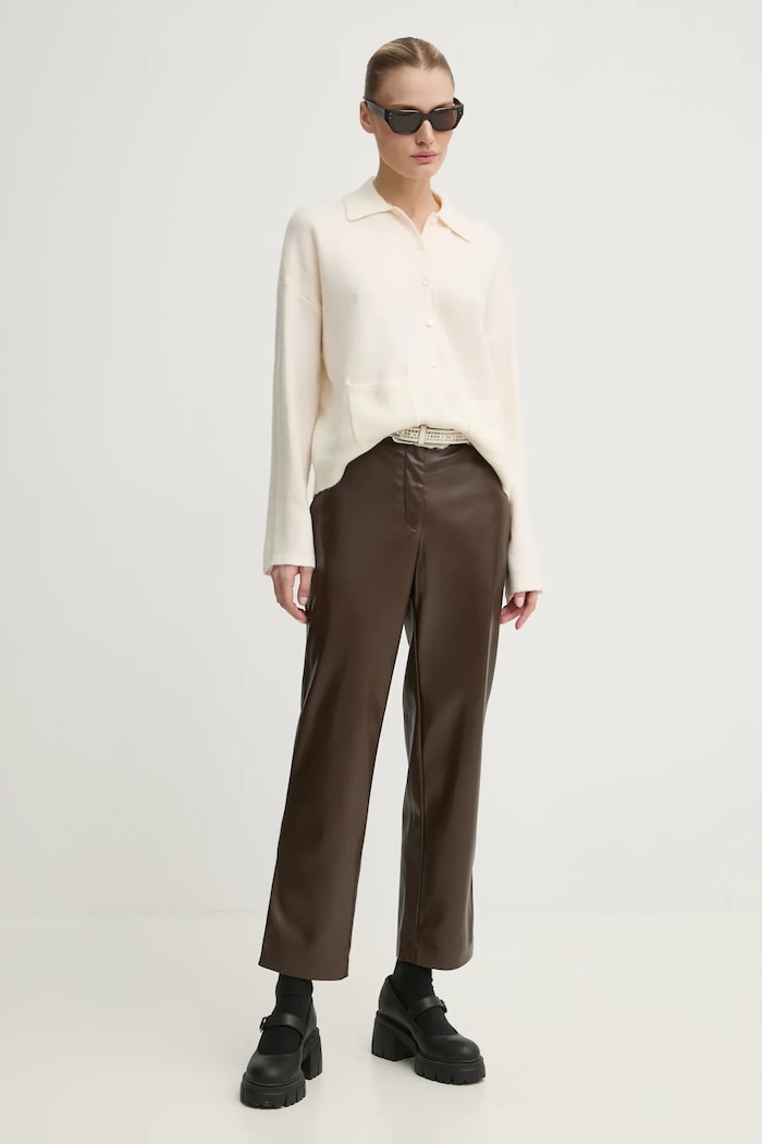 Abercrombie & Fitch pulover KI150.4223.178 bej AW24