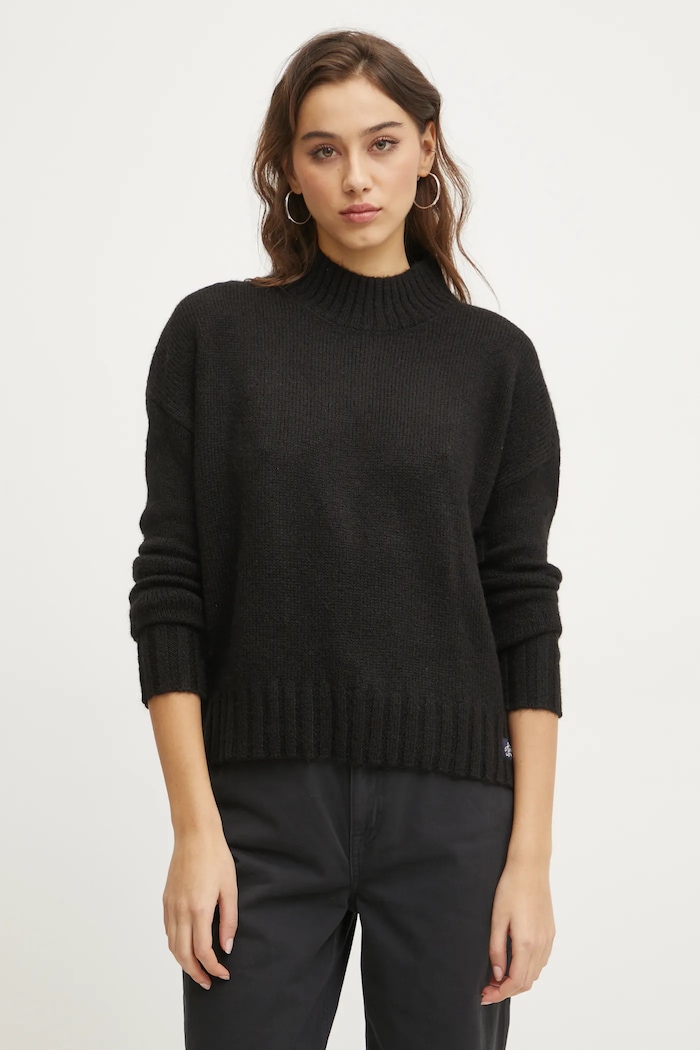 Superdry pulover din amestec de lana negru W6110551A.02A