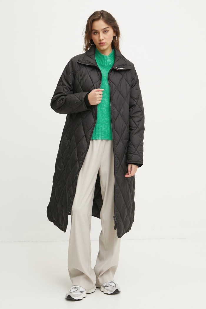 Superdry sweter z domieszką wełny W6110551A.GYJ turkusowy AW24