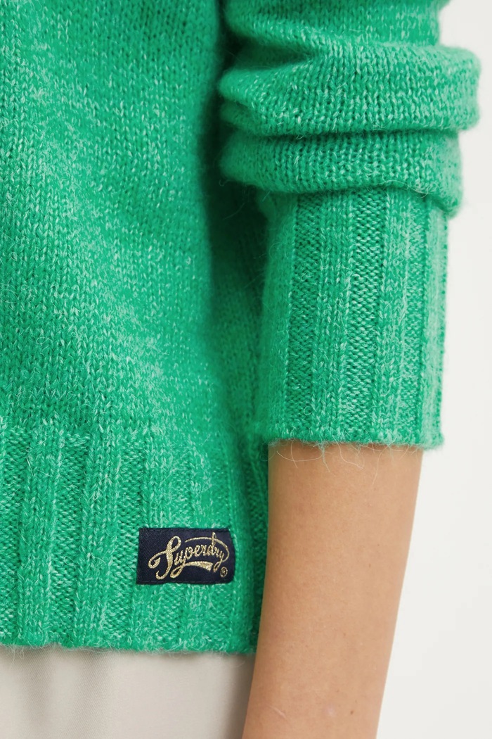 Superdry sweter z domieszką wełny W6110551A.GYJ turkusowy
