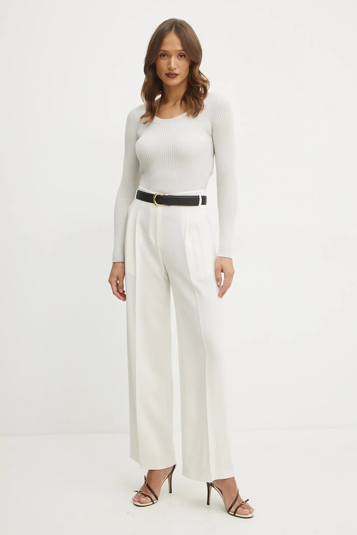 Vlněný svetr Marella 2423366105200 béžová AW24