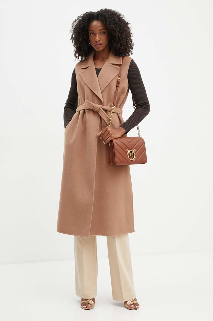 Vlněný svetr Marella 2423366105200 hnědá AW24