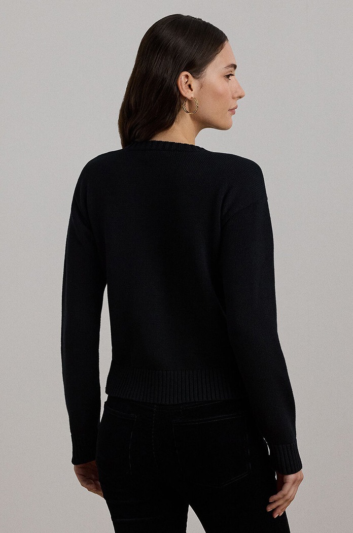 Дрехи Памучен пуловер Lauren Ralph Lauren 200955737 черен