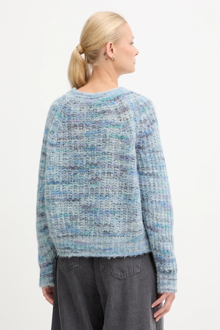 Ρούχα Μάλλινο πουλόβερ BOSS Orange Bashinah 50527837 μπλε