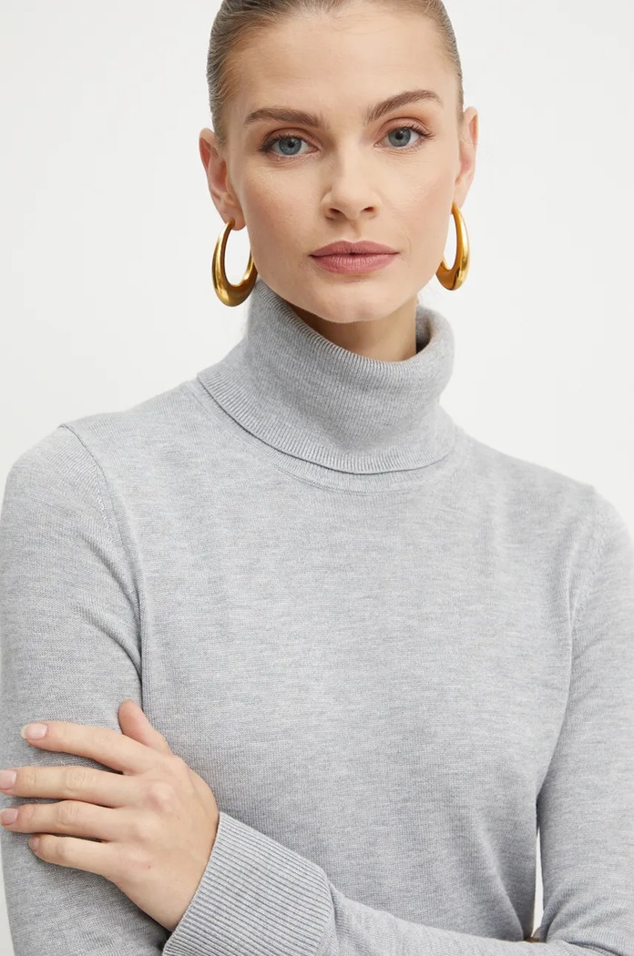 BOSS Orange sweter szary 50535524