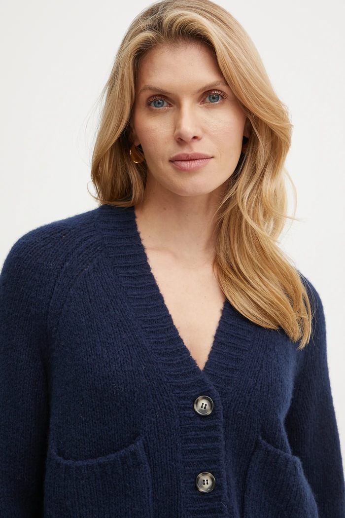 MAX&Co. cardigan in lana blu navy 2426346014200