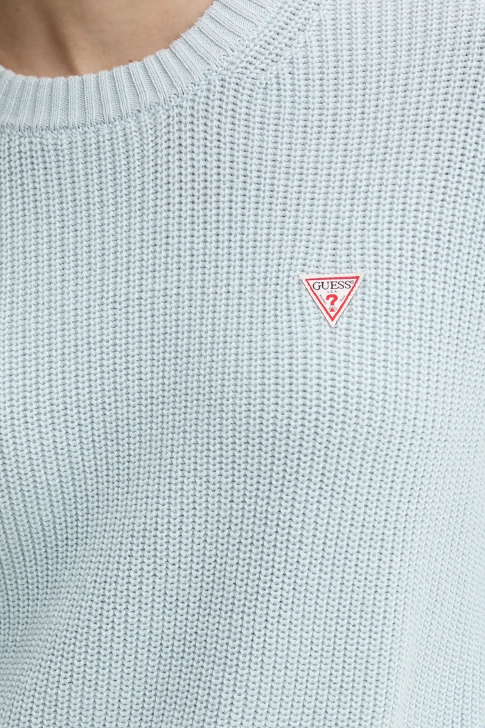 Guess Jeans svetr dámský bavlněný W4BR08.Z3HM1 modrá