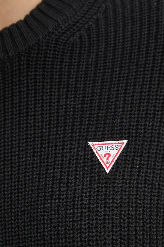 Guess Jeans maglione da donna in cotone W4BR08.Z3HM1 nero