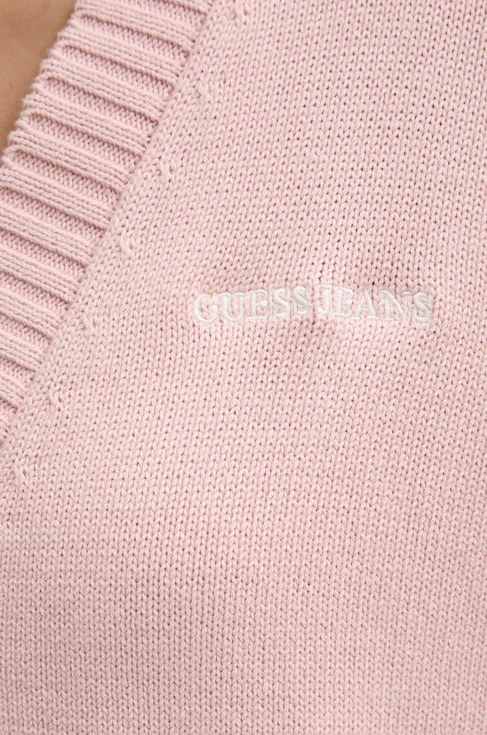 Bavlněný kardigan Guess Jeans W4BR81.Z3HM1 růžová