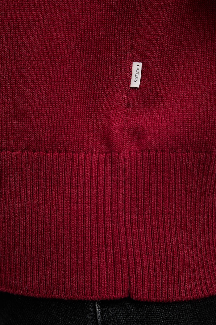 Sveter s prímesou vlny Guess Jeans burgundské W4BR83.Z3HO2