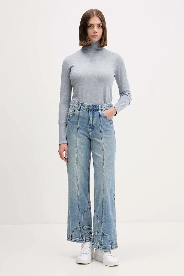 Sveter Guess Jeans W4BR15.Z3HO2 modrá AW25