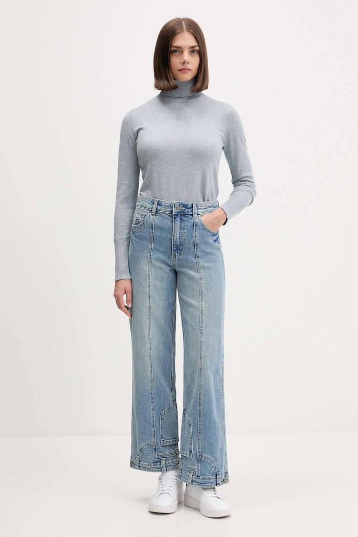 Sveter Guess Jeans W4BR15.Z3HO2 modrá AW25