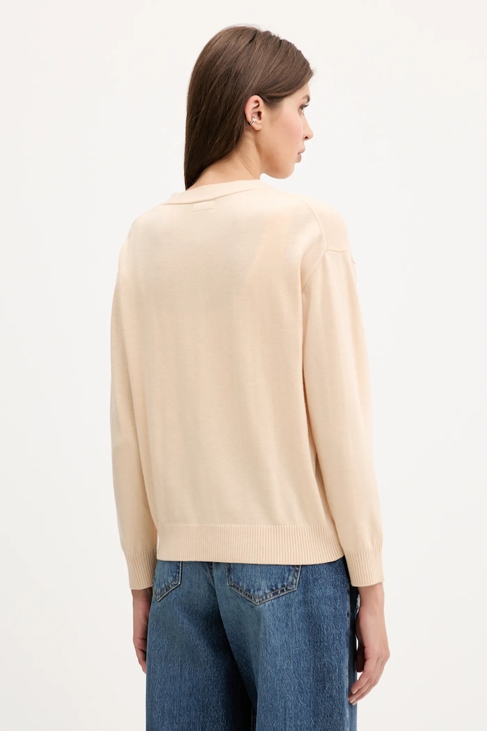 Odzież Guess Jeans kardigan z domieszką wełny W4BR16.Z3HO2 beżowy