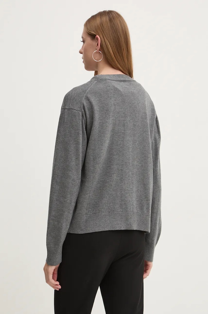 Odzież Guess Jeans kardigan z domieszką wełny W4BR16.Z3HO2 szary