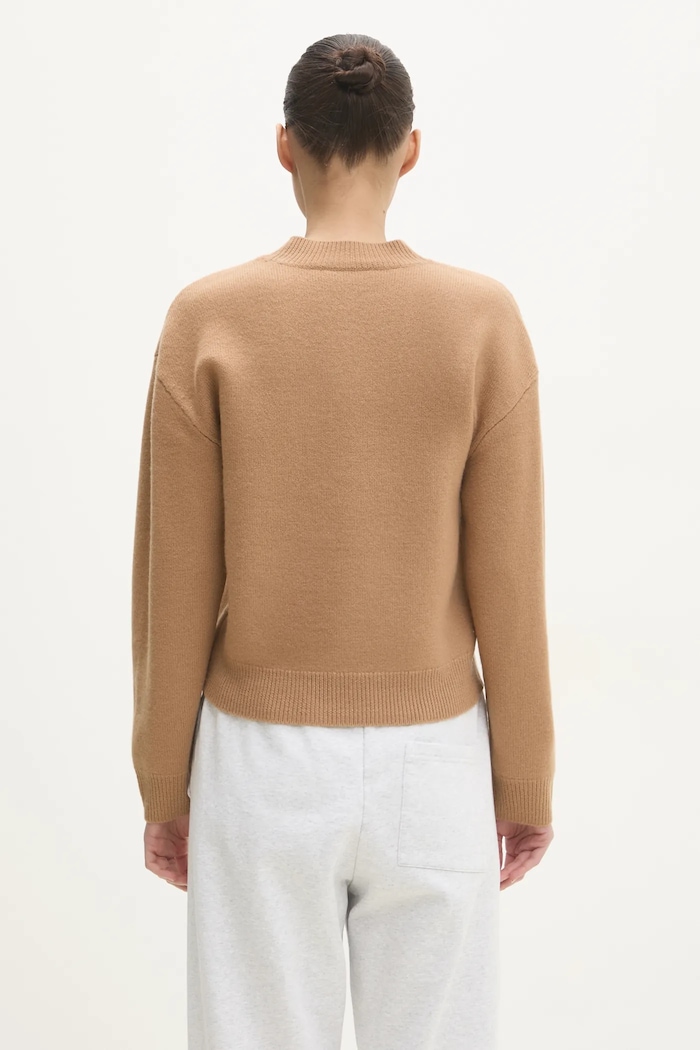Oblečení Vlněný svetr A.P.C. Pull Esther WVBDK.F23373.CAB hnědá