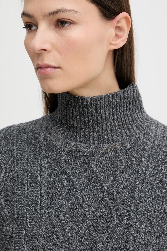 Vlněná vesta A.P.C. Pull Cameron WVBDQ.F23391.PLC šedá