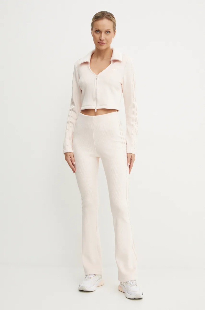 Dukserica adidas Originals Femme Galore Rib Cardigan JN3018 roza AW24