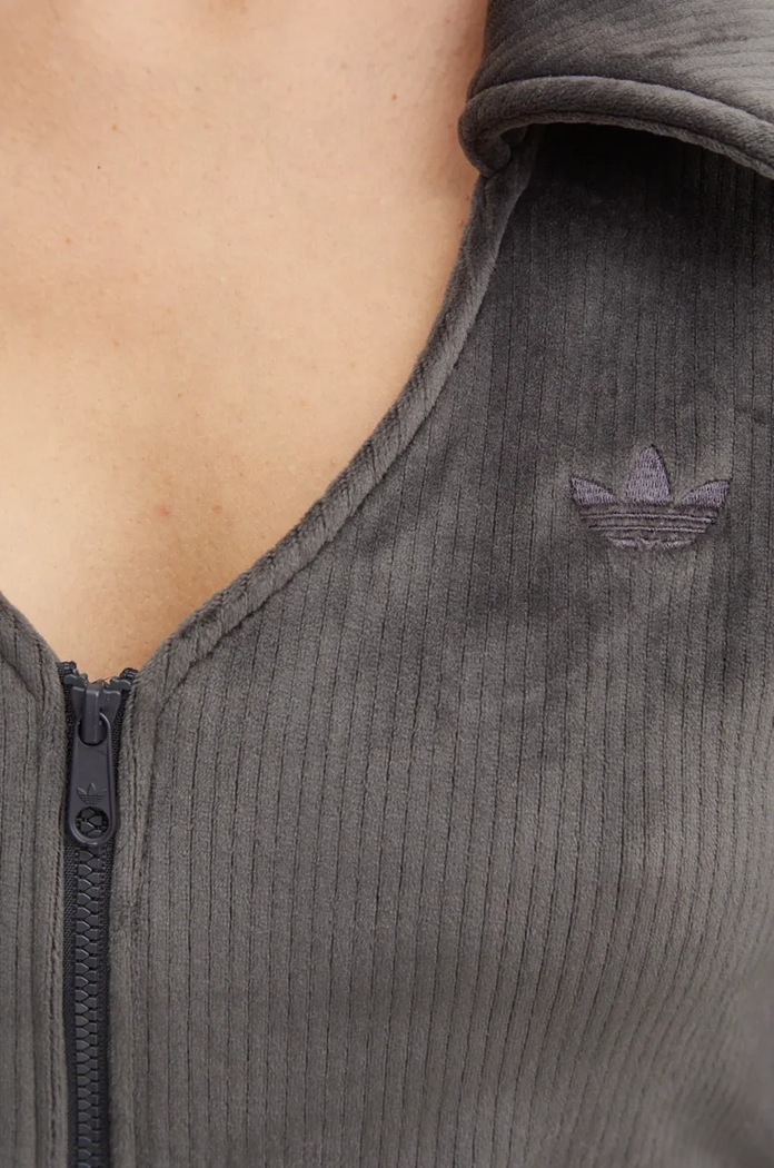 adidas Originals bluza Femme Galore Rib Cardigan JN3019 gri