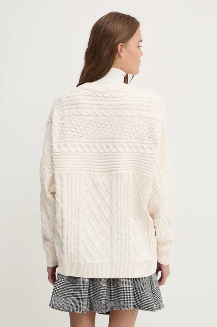 Odzież adidas Originals sweter 70s Trefoil Sweater JN8318 beżowy