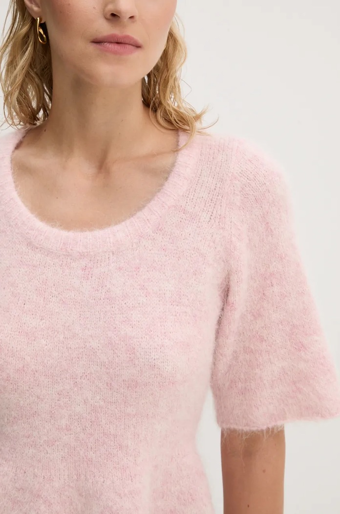 MUNTHE sweter wełniany TAISA 243160624373 różowy