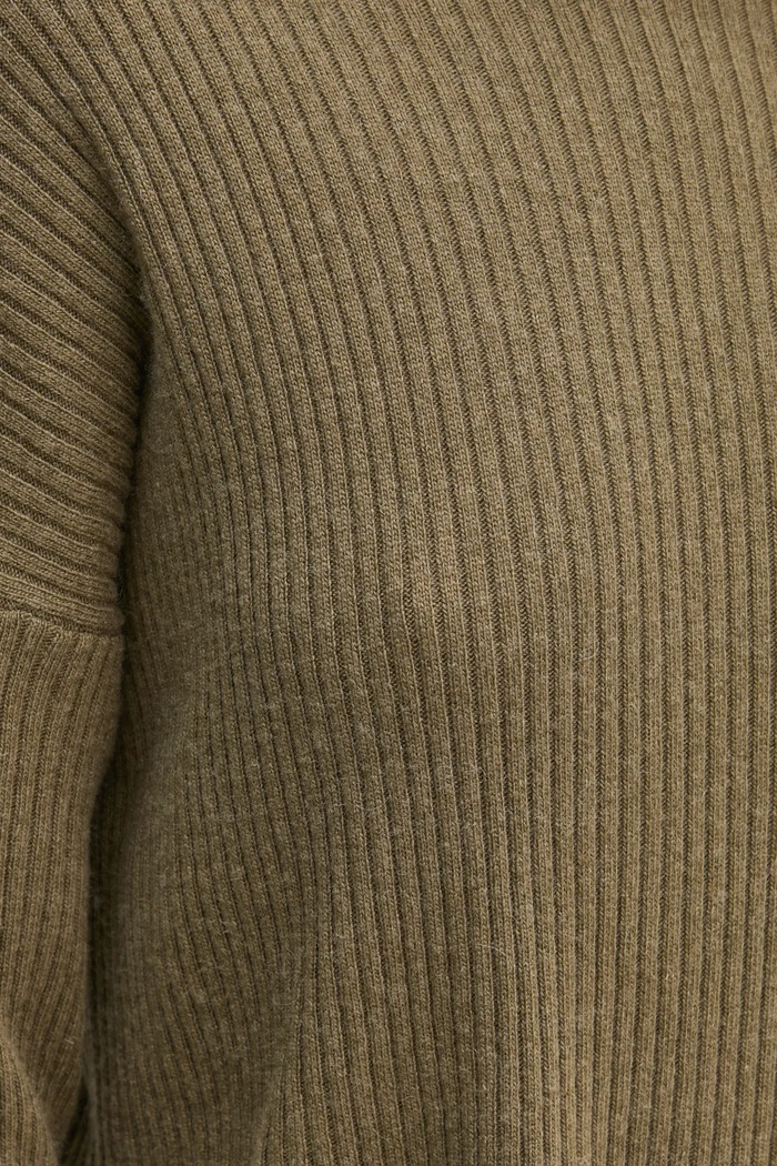 Svetr z vlněné směsi Sisley 106WM201U zelená