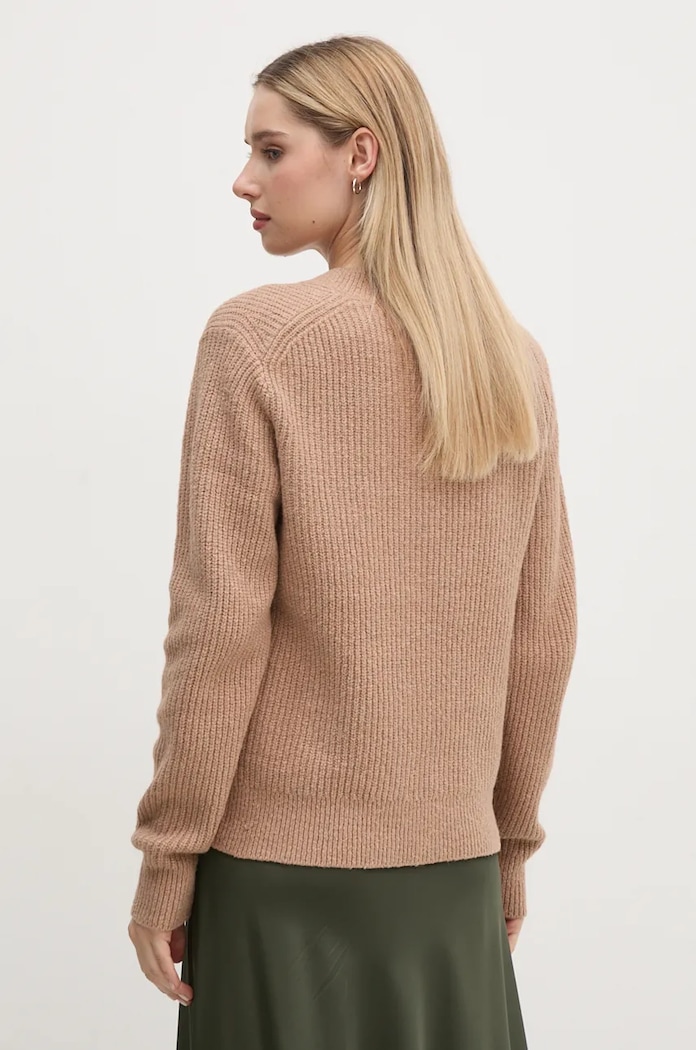 Oblečenie Sveter s prímesou vlny Calvin Klein K20K207414 béžová