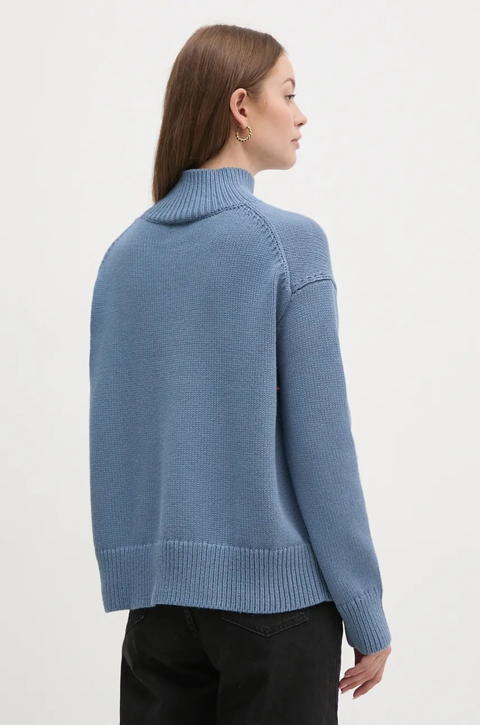 Oblečení Svetr z vlněné směsi Calvin Klein K20K207437 modrá