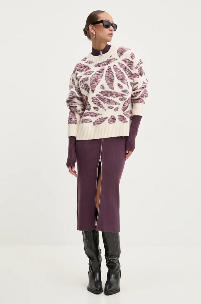 Desigual sweter KAMLOOPS 24WWJF57 beżowy AW24