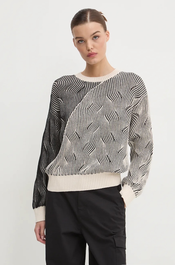 Desigual sweter OTTAWA pozostałe beżowy 24WWJF10