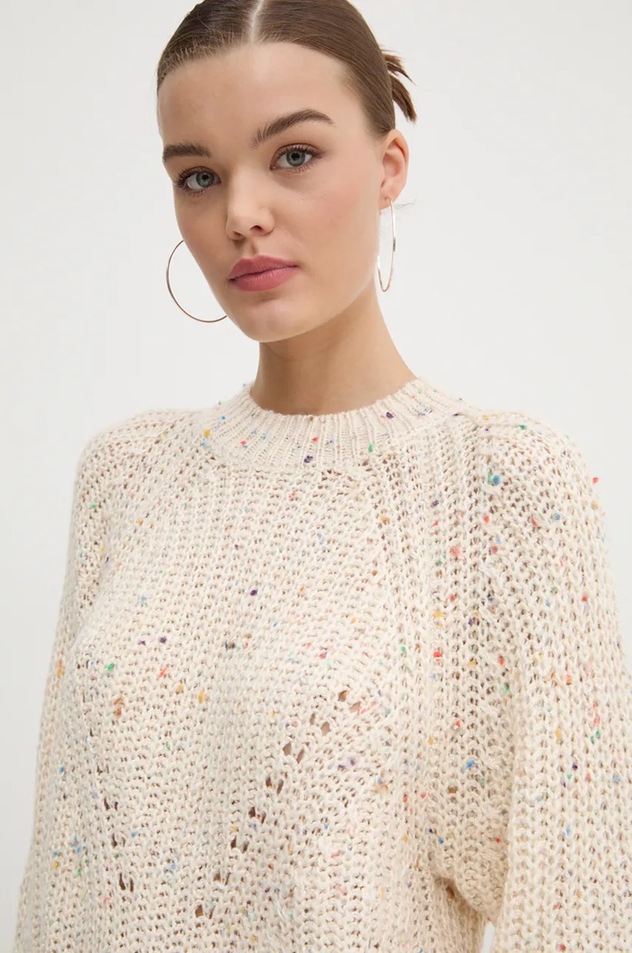 Desigual sweter DERBY beżowy 24WWJF73