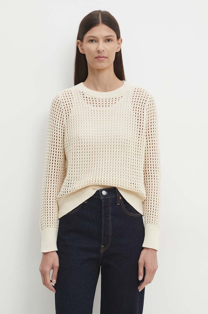 Βαμβακερό πουλόβερ Levi's βαμβάκι μπεζ A8889