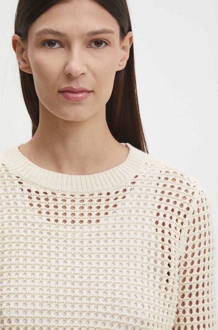 Βαμβακερό πουλόβερ Levi's μπεζ A8889