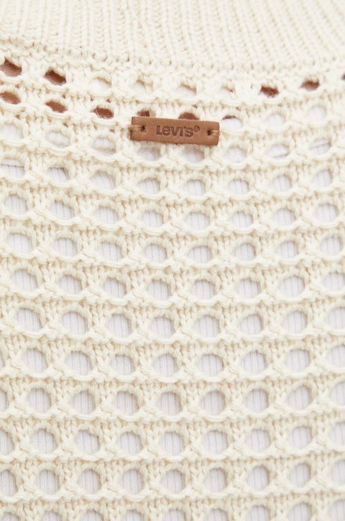 Βαμβακερό πουλόβερ Levi's A8889 μπεζ