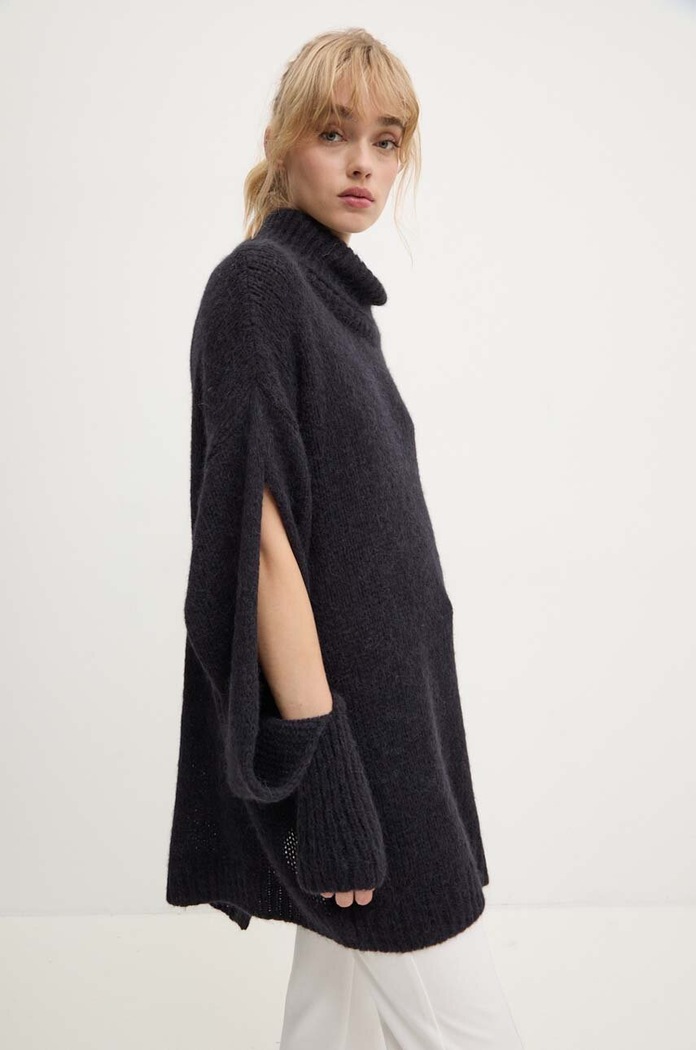 Vuneni pulover MMC STUDIO PL BITENEO BITENEO.SWEATER crna