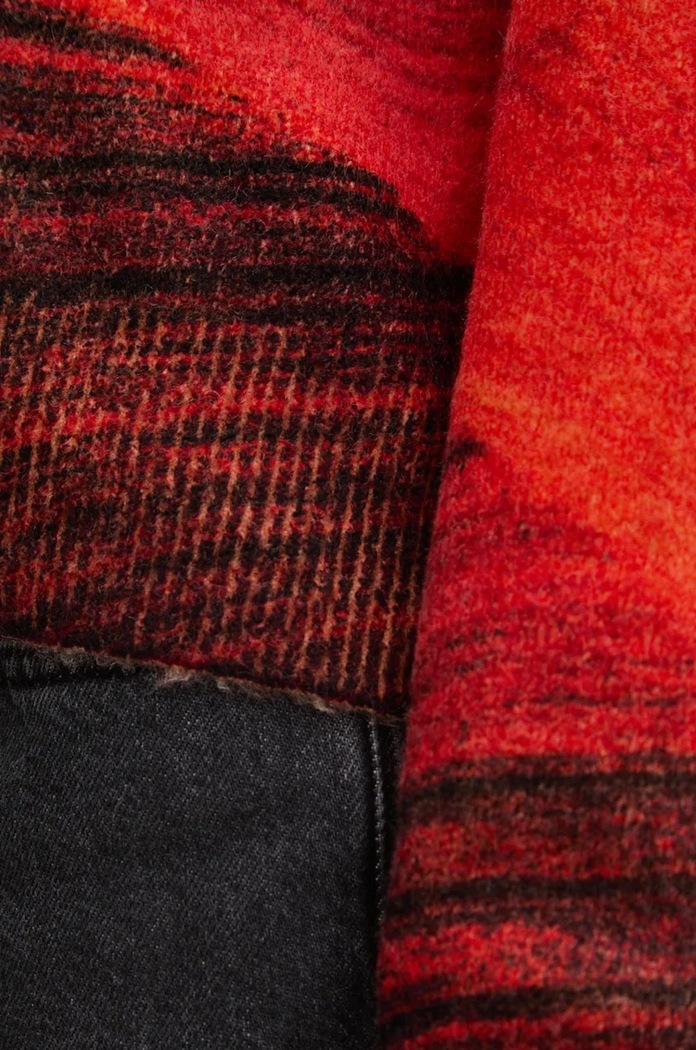 Desigual sweter VAUGHAN 24WWJF48 pomarańczowy